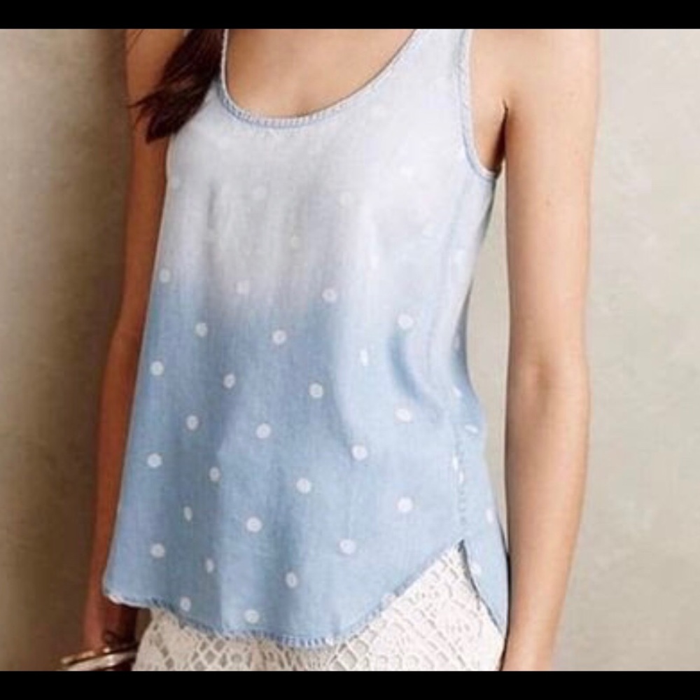 Anthropologie chambray tank